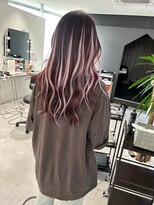 キング(K!ng)&nbsp;縮毛矯正髪質改善ハイライトレイヤーカット枚方美容室エクステ