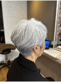 30代/40代/50代/マッシュ/ショートカット/ハイライト/八軒