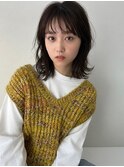 ダークカラー ニュアンス セミディ