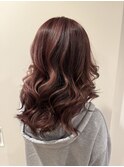 ハイライト× ピンクアッシュ