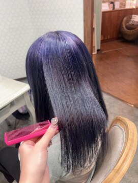 ブランシスヘアー(Bulansis Hair) エクステはずしてラベンダー！