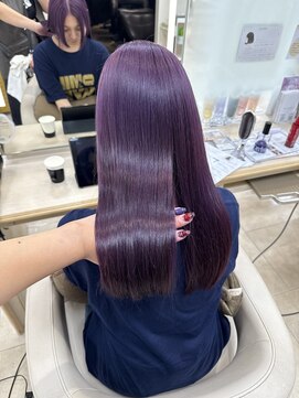 ケンジ 平塚ラスカ店(KENJE) パープルカラー/ハイトーンカラー/ブリーチカラー