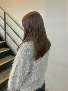 ヌープヘアーアイス(NUUP.hair ici) 【やわ透け】中明度ミルクティーブラウンの艶ロング◎