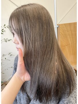 グレージュ/透明感カラー/ブリーチカラー/髪質改善/八事