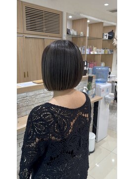 クレア 上大岡(CREA) 白髪ぼかしハイライト縮毛矯正ダブルカラー髪質改善30代40代50代