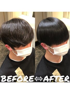 エノア 青山(ENORE) メンズ縮毛矯正/曲がる縮毛矯正/メンズ髪質改善/メンズカット