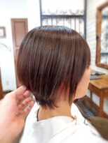 美容室ポール 西葛西店(PAUL)&nbsp;耳掛け 小顔 ショート 西葛西美容室 オリーブカラー