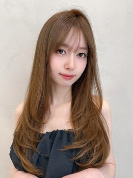 アグノス 青山(Agnos) レイヤーカット艶感くせ毛風カール似合わせカット前髪美髪