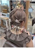 ボブアレンジ/ヘアセット/ヘアアレンジ