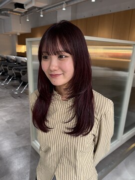 ブランコ 名古屋栄(BLANCO) 大人っぽワインレッドカラー