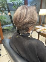 ユウヘアー 本山店(U Hair) 白髪ぼかしカラー×ショートボブ
