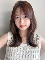 リヤン 表参道(lyann)&nbsp;ダークパープルミルクブラウンワンホンレイヤーカットa