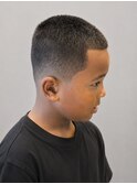 小学生メンズカットフェード清潔感ベリーショート