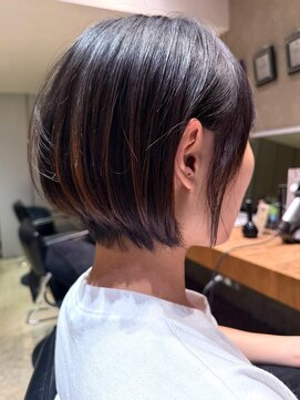 ナチュラル ヘアーデザイニング(Natural hair designing) 首元すっきり360度きれいな大人ショートボブ/働く女性ヘア/美髪