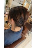 ポニーテールに似合うハイライトカラー♪【担当 木村沙織】