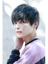 リップス 原宿(LIPPS)&nbsp;ナチュラル前下がりマッシュ×ブルーブラック