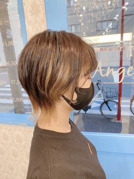 アンジェリカ 布施店(ANGELICA) ANGELICA【宮中】ショートウルフ☆インナーカラー☆