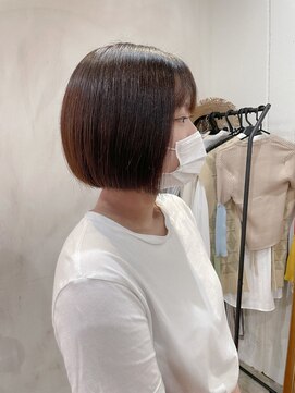 アリー 原宿 表参道(ALLY) 【ALLY 濱田】ミニボブ × 地毛風カラー 20代/30代/40代