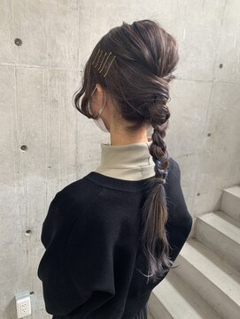 ヘアー アイス 御器所本店(HAIR ICI) デザインカラー×ロング