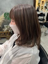 ティダスマイル(tida smile) 脱白髪染め☆白髪ぼかしハイライト_ミディアムグレージュ