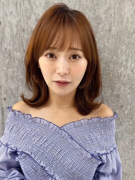 ルームバイシー 新宿(Loom. by Sea) 韓国風前髪×ショコラアッシュ【髪質改善/新宿/ふんわりカール】