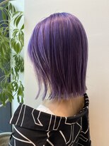ハイトーン ヘイリーボブ　切りっぱなしボブ