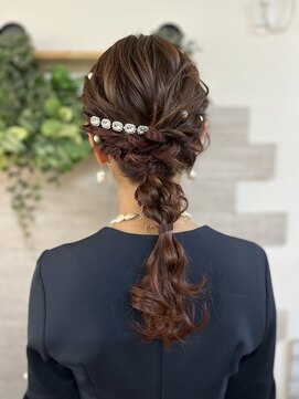 ロカット サロン(Roquat Salon) ロングヘアあみおろし【立川/袴/ヘアメイク/立川】