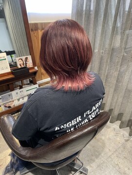 ブロッサム 東中野店 愛されショートボブ艶髪くびレイヤーエモージュピンクベージュ