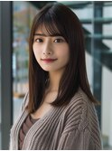 ★暗めカラーグランマッシュフェイスフレーミングデザインカラー