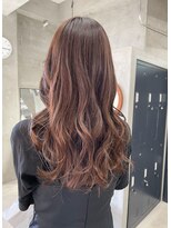 テトヘアー(teto hair) ブラウンカラー ベージュカラー ロングヘア 巻き髪