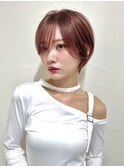 大人前髪長めショート　熊本ショート　ショートボブ　髪質改善