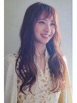 ソレイユトウキョウシブヤ(SOLEIL TOKYO shibuya)&nbsp;ロングレイヤーカットオン眉前髪ブリーチなし透明感カラー