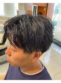 ツーブロック刈り上げマッシュ