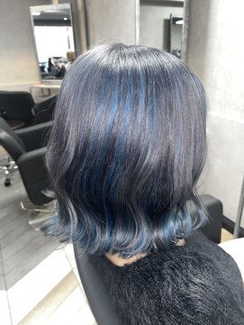エスト(est) - silver grey × light blue -