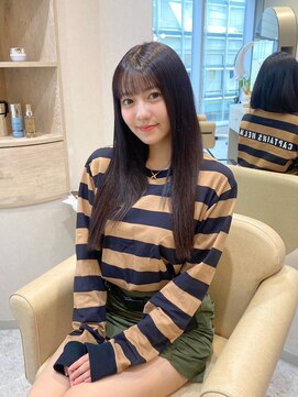 アンククロス 青山店(ANKH CROSS) 切りっぱなしロング/ナチュラルブラウン