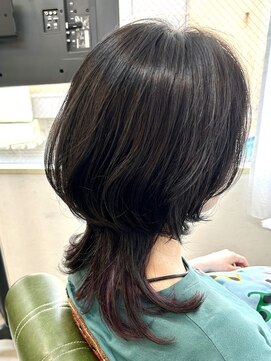 ピーシーズ(pieces) クラゲヘア+インナーカラー