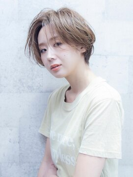 メノン(Menon) ショートボブ　前髪　レイヤーカット　ラベンダーベージュ