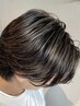 白髪ぼかしハイライト(メッシュ)＋Cut＋Shaving　￥15400  【メンズ】