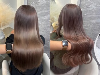 ラビス 浦和(Lovis)の写真/【透明感ダブルカラー¥7700】話題のカラーオンカラーで深みを表現。光を透かすツヤ感ヘアに◎[浦和]