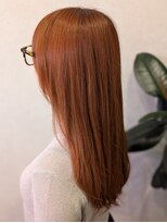 イリエ 川口(irier)&nbsp;引っ掛かりなし！ツヤサラケアカラー♪ロングオレンジベージュ