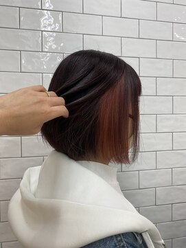 ループウエスト(LOOP WEST) ボブ×ピンク×ピンクレッド 1117