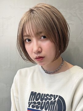 セイドット フクオカ(Say.FUKUOKA) 【Say.福岡】丸みショート×ケアブリーチ×ハイトーン×前髪