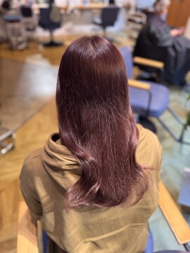 リビーチ ヘア リゾート 赤羽(Rebeach HAIR RESORT) ブリーチなしで叶う艶髪 チェリーレッド×イルミナカラー