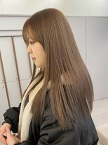 ローレンアオ(LOREN AO)&nbsp;着物ヘア/大人ガーリー/ベージュ/似合わせカット/ロング