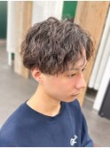 ツイスパ　メンズパーマ　縦落ちパーマ　福岡メンズパーマ　福大