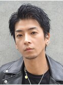 大人波巻きツイストスパイラルリバースセンターパート渋谷