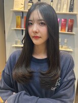 ベルベットヘア 千早店(Velvet hair)&nbsp;色っぽレイヤー×ダークアッシュカラー【みつ】