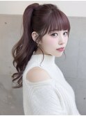 グレージュフェイスレイヤーワンホンレイヤーシースルーバング☆