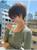 ショート×白髪ぼかし×ナチュラルショート×30代40代50代