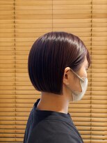 オーガニックエコ 川越(organic+eco)&nbsp;20代30代/切りっぱなし/ミニボブ/チェリーレッド/秋カラー